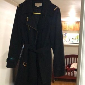 Michael kors black trench coat